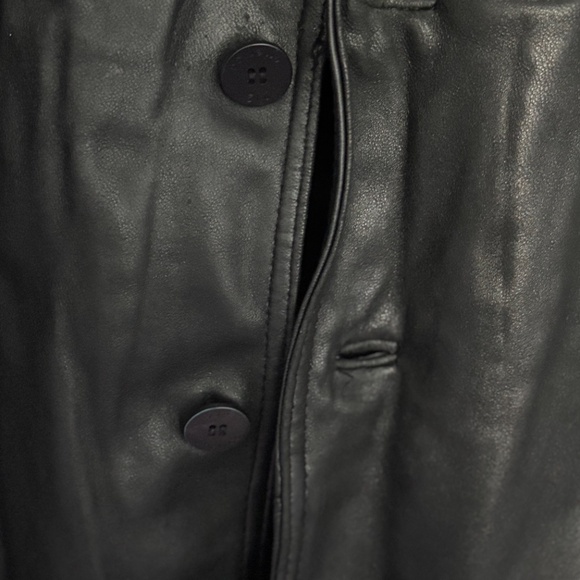 Vintage Men's Leather Jacket; Black; XXL size - Picture 6 of 14